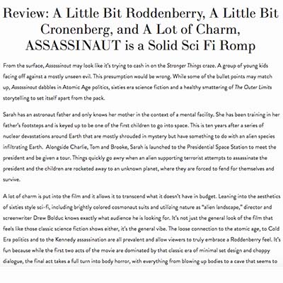 Review: A Little Bit Roddenberry, A Little Bit Cronenberg, and A Lot of Charm, ASSASSINAUT is a Solid Sci Fi Romp